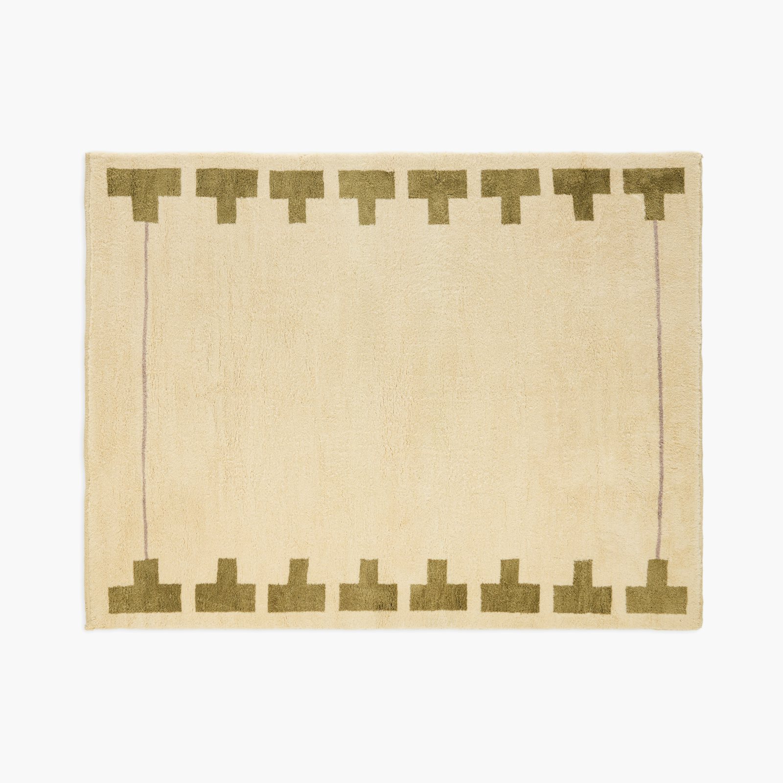 Backgammon Wool Moroccan Rug