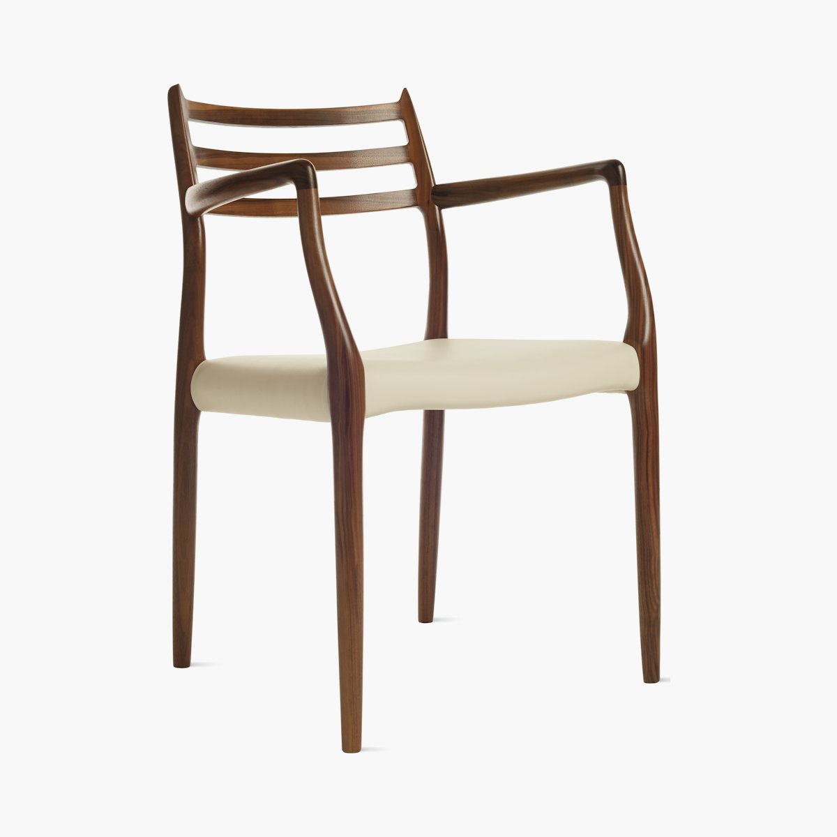 Moller Model 62 Armchair with Leather Seat