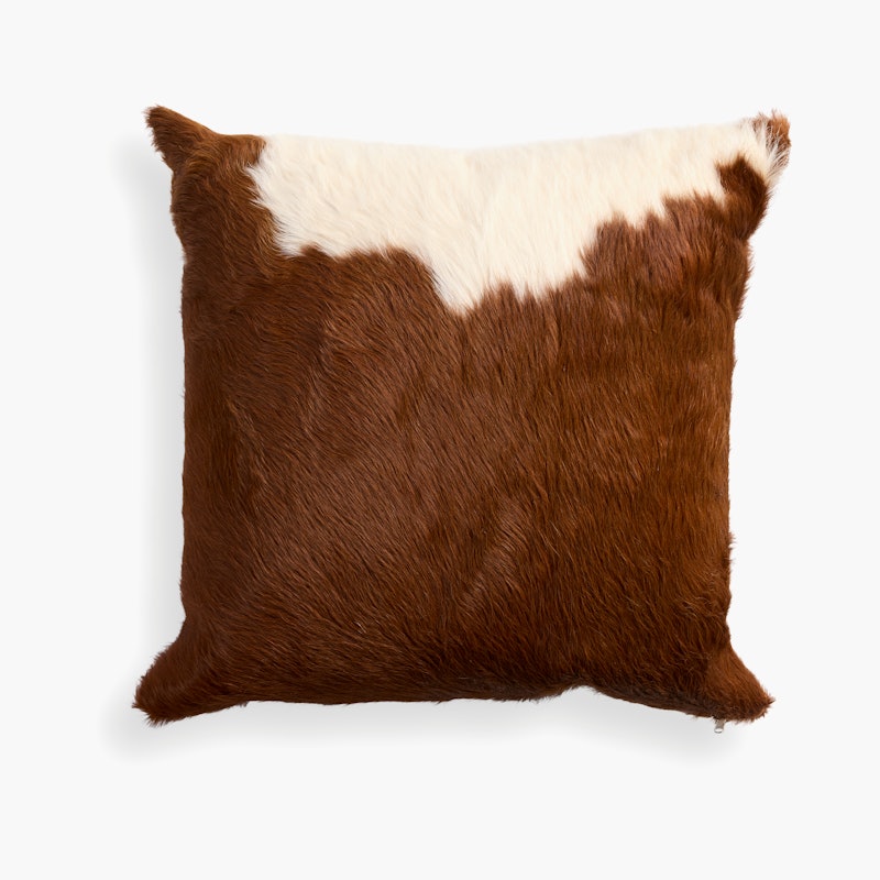 CowHide Pillow   brown,   multi